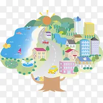 卡通建筑-空若网 卡通建筑-空若网