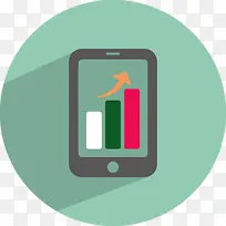 移动统计数据flat-finance-icons-空若网 移动统计数据flat-finance-icons-空若网