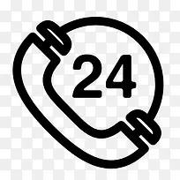 24Сʱ�绰�ͷ���־ͼ��-������