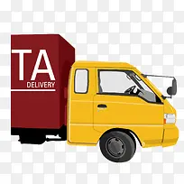 矢量便民彩色运输车-空若网 矢量便民彩色运输车-空若网