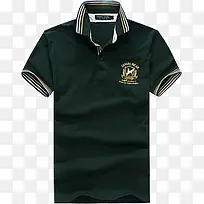 黑色时尚翻领男士T恤-空若网 黑色时尚翻领男士T恤-空若网