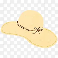手绘淡黄时尚女帽-空若网 手绘淡黄时尚女帽-空若网