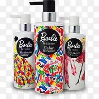 手绘彩色时尚洗护包装-空若网 手绘彩色时尚洗护包装-空若网