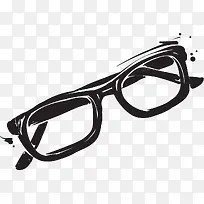 手绘时尚商务眼镜-空若网 手绘时尚商务眼镜-空若网