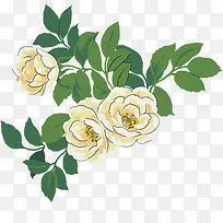 手绘白花时尚海报-空若网 手绘白花时尚海报-空若网