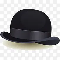 手绘时尚黑色礼帽-空若网 手绘时尚黑色礼帽-空若网
