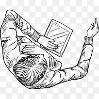 商务团队俯视图矢量素材-空若网 商务团队俯视图矢量素材-空若网