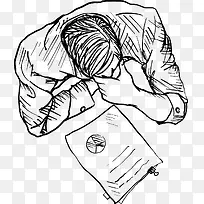 商务团队俯视图矢量素材-空若网 商务团队俯视图矢量素材-空若网