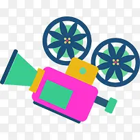 手绘卡通可爱摄影机-空若网 手绘卡通可爱摄影机-空若网