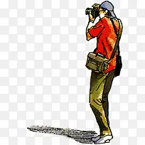 手绘卡通摄影人物-空若网 手绘卡通摄影人物-空若网