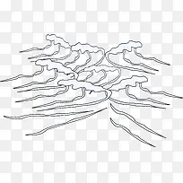 手绘黑色水纹创意-空若网 手绘黑色水纹创意-空若网