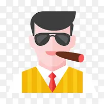 扁平化抽雪茄-空若网 扁平化抽雪茄-空若网