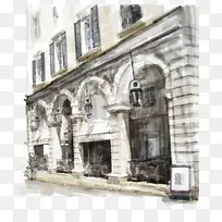 水彩建筑-空若网 水彩建筑-空若网