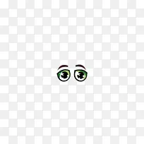 卡通绿色可爱眼睛-空若网 卡通绿色可爱眼睛-空若网