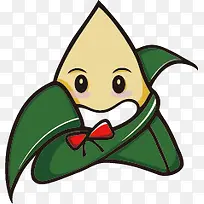绿色可爱粽子小人-空若网 绿色可爱粽子小人-空若网