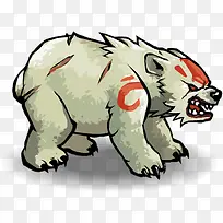 手绘白色游戏动物-空若网 手绘白色游戏动物-空若网