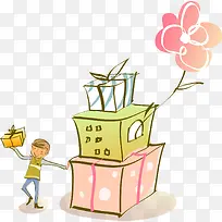 礼盒设计手绘创意-空若网 礼盒设计手绘创意-空若网