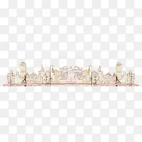 粉色创意场景手绘-空若网 粉色创意场景手绘-空若网