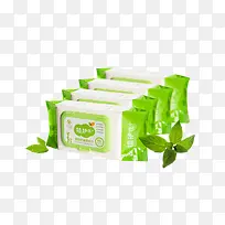 产品实物湿巾绿叶-空若网 产品实物湿巾绿叶-空若网