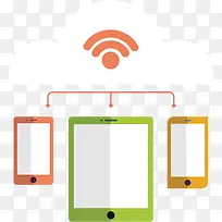 矢量扁平化手机-空若网 矢量扁平化手机-空若网