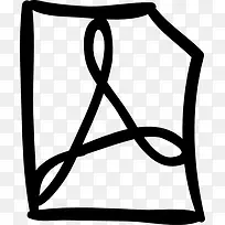 Adobe Reader文件概述了草图图标-空若网 Adobe Reader文件概述了草图图标-空若网