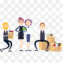 离职商务矢量素材-空若网 离职商务矢量素材-空若网