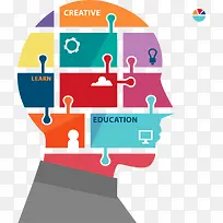 人头形象矢量PPT素材-大数据-空若网 人头形象矢量PPT素材-大数据-空若网