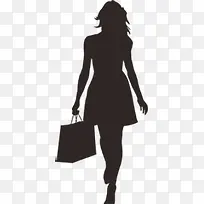 黑色时尚曲线美女剪影-空若网 黑色时尚曲线美女剪影-空若网