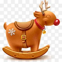 卡通黄色可爱麋鹿-空若网 卡通黄色可爱麋鹿-空若网