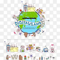 矢量卡通场景-空若网 矢量卡通场景-空若网