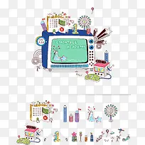 矢量卡通场景-空若网 矢量卡通场景-空若网