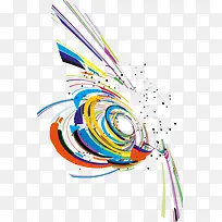 效果科技彩色线条-空若网 效果科技彩色线条-空若网