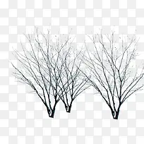 冬季树枝滑雪海报-空若网 冬季树枝滑雪海报-空若网