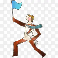 手绘彩色办公人士-空若网 手绘彩色办公人士-空若网