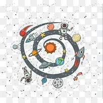 太空插画-空若网 太空插画-空若网