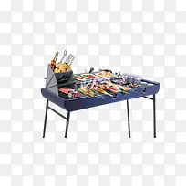 烧烤架和食物-空若网 烧烤架和食物-空若网