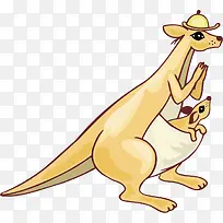 卡通袋鼠造型-空若网 卡通袋鼠造型-空若网