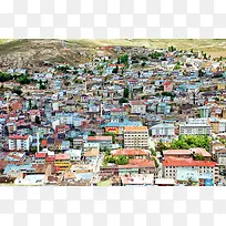 手绘彩色城市房屋-空若网 手绘彩色城市房屋-空若网