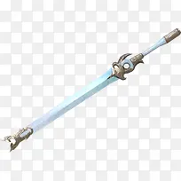 白色长剑手绘-空若网 白色长剑手绘-空若网