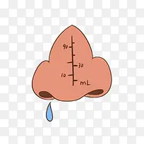感冒流鼻涕鼻子卡通-空若网 感冒流鼻涕鼻子卡通-空若网