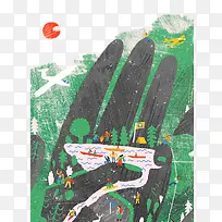 插画-空若网 插画-空若网