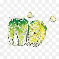 卡通手绘清新白菜-空若网 卡通手绘清新白菜-空若网