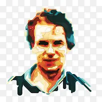 水彩拼接大叔-空若网 水彩拼接大叔-空若网