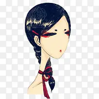 插画设计女孩-空若网 插画设计女孩-空若网