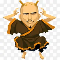 卡通和尚-空若网 卡通和尚-空若网