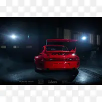 红色时尚炫酷跑车-空若网 红色时尚炫酷跑车-空若网