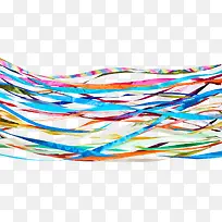 彩色凌乱布带-空若网 彩色凌乱布带-空若网