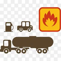 油罐车加油占标志PNG矢量元素-空若网 油罐车加油占标志PNG矢量元素-空若网
