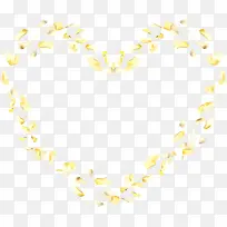 黄色花瓣爱心效果-空若网 黄色花瓣爱心效果-空若网