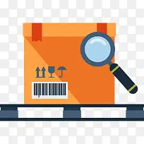 物流放大镜橙色放大-空若网 物流放大镜橙色放大-空若网